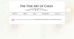 Desktop Screenshot of fineartofcakes.com